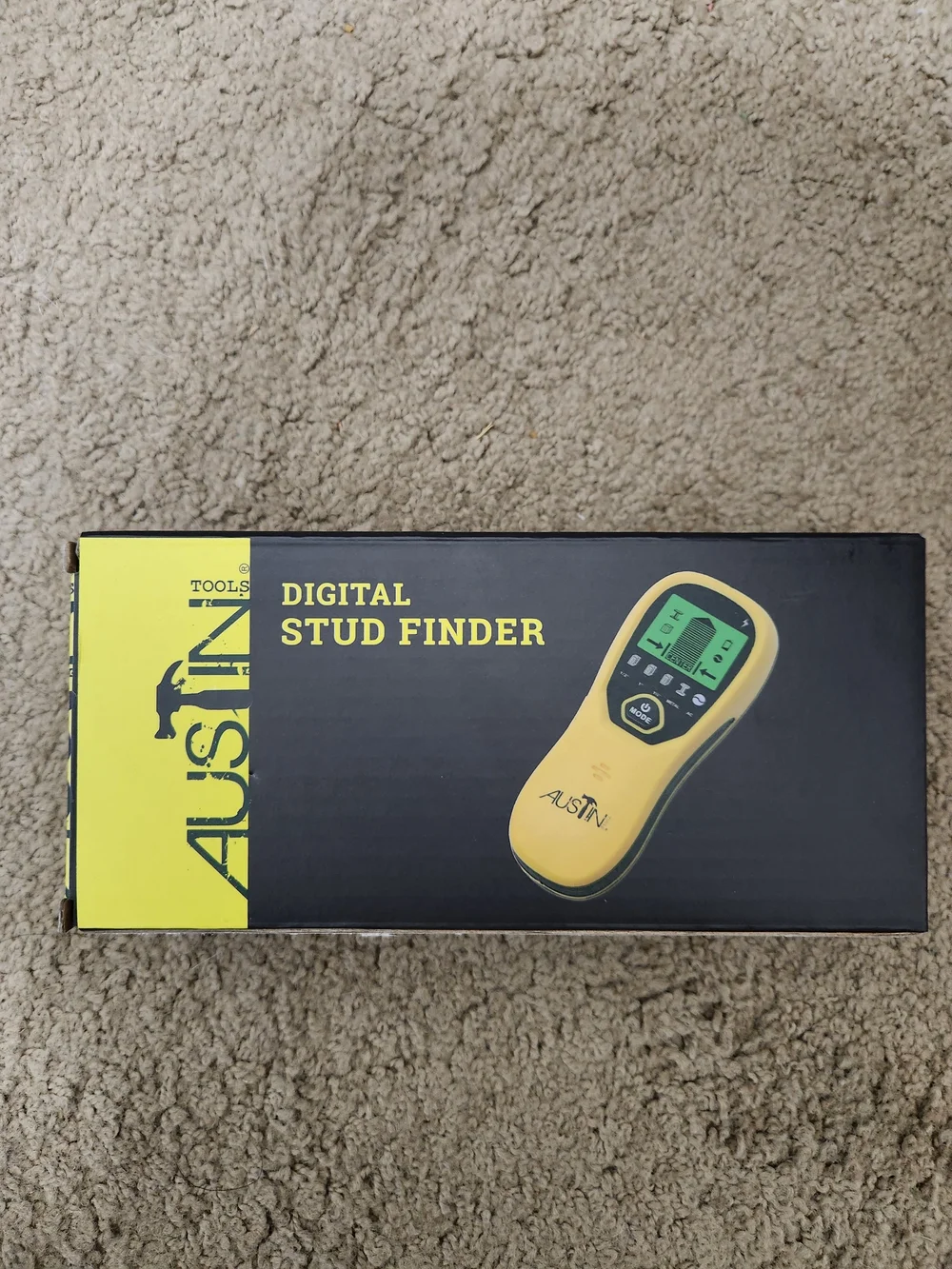 AUSTIN Digital Stud Finder in Yellow and Black
